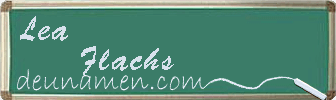 Lea Flachs Visitenkarte